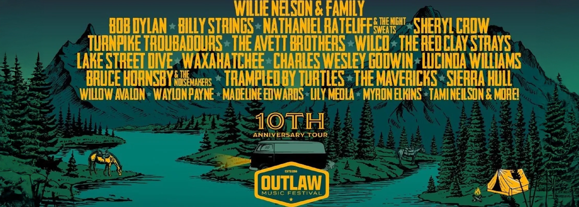 Outlaw Music Festival: Willie Nelson, Bob Dylan, Nathaniel Rateliff and The Night Sweats & Trampled By Turtles