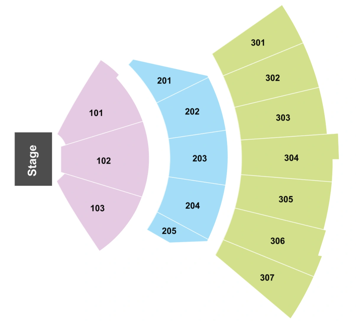 FirstBank Amphitheater Seating Chart